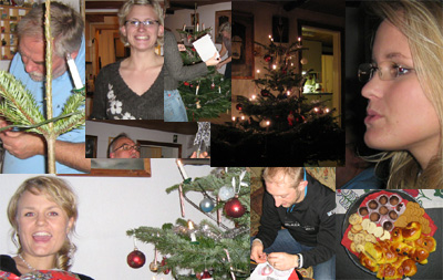 Granen kläs. Alla hjälper till. 