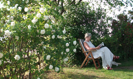 Mormor i trädgården