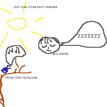 Jag sover bort en skön vårdag...